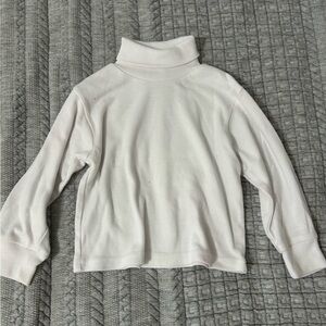 White Turtleneck Long Sleeve Top